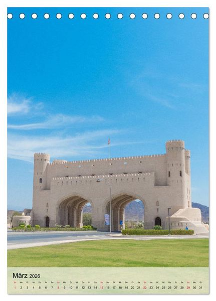 Produktbild: Zauberhafter Oman (Tischkalender 2026 DIN A5 hoch), CALVENDO Monatskalender