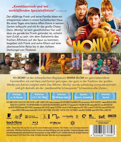 Produktbild: Monky - Kleiner Affe, gro&szlig;er Spass