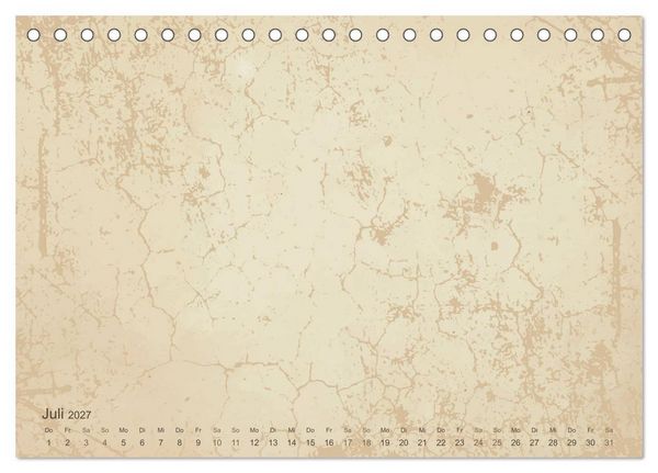 Produktbild: Vintage DIY Bastel-Kalender - Zum Selbstgestalten (Tischkalender 2027 DIN A5 quer), CALVENDO Monatskalender