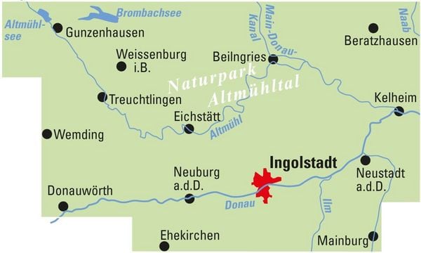 Produktbild: BVA ADFC Regionalkarte Altm&uuml;hltal Ingolstadt 1:75.000