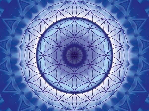 Produktbild: Mandala Blume des Lebens blau (Puzzle)