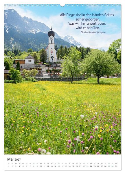 Produktbild: Christliche Natur-Poster (Wandkalender 2027 DIN A2 hoch), CALVENDO Monatskalender