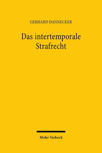 Produktbild: Das intertemporale Strafrecht