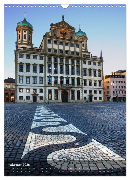 Produktbild: Schwabenmetropole Augsburg (Wandkalender 2026 DIN A3 hoch), CALVENDO Monatskalender