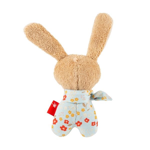 Produktbild: Sigikid 31272 - Greifling Hase, 15 cm, braun/blau/gebl&uuml;mt, Farmhouse Family
