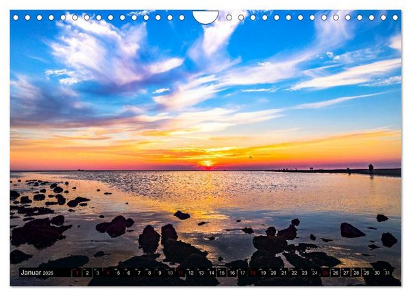 Produktbild: BORKUM Trauminsel in der Nordsee (Wandkalender 2026 DIN A4 quer), CALVENDO Monatskalender