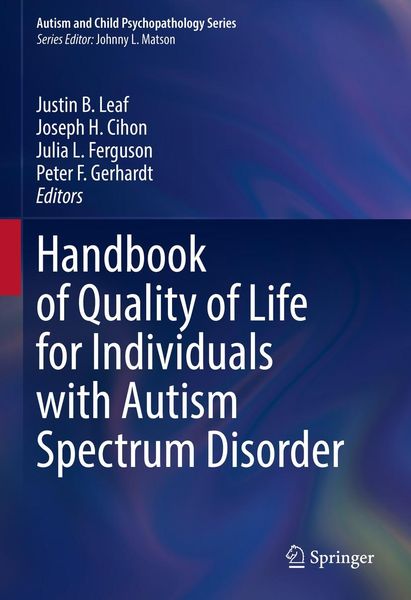 Produktbild: Handbook of Quality of Life for Individuals with Autism Spectrum Disorder