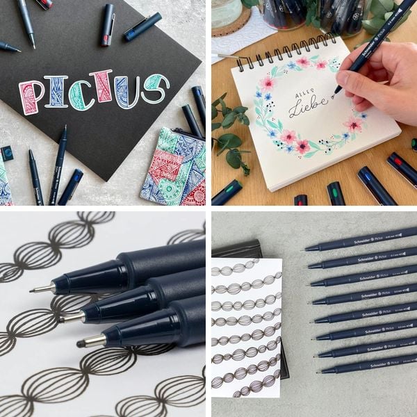 Produktbild: Schneider Fineliner Pictus Strichst&auml;rken 0,05 - 0,9 mm, 8er Set