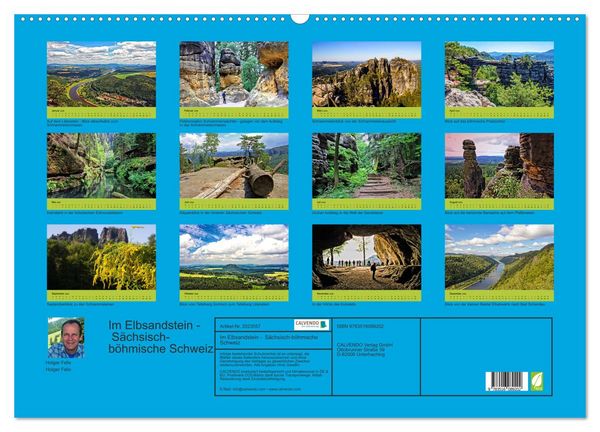 Produktbild: Im Elbsandstein - S&auml;chsisch-b&ouml;hmische Schweiz (Wandkalender 2026 DIN A2 quer), CALVENDO Monatskalender