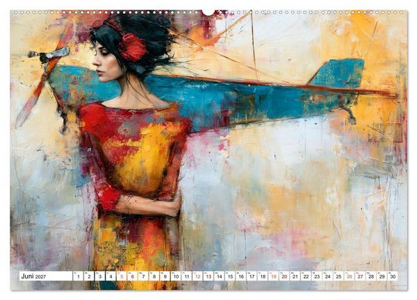 Produktbild: Mit Charme und Propeller (hochwertiger Premium Wandkalender 2027 DIN A2 quer), Kunstdruck in Hochglanz