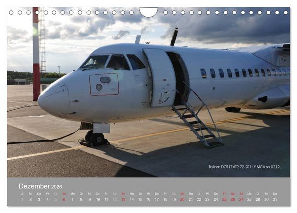 Produktbild: Flugzeuge im Auge der Kamera (Wandkalender 2026 DIN A4 quer), CALVENDO Monatskalender