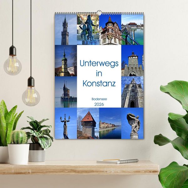 Produktbild: Unterwegs in Konstanz (Wandkalender 2026 DIN A2 hoch), CALVENDO Monatskalender