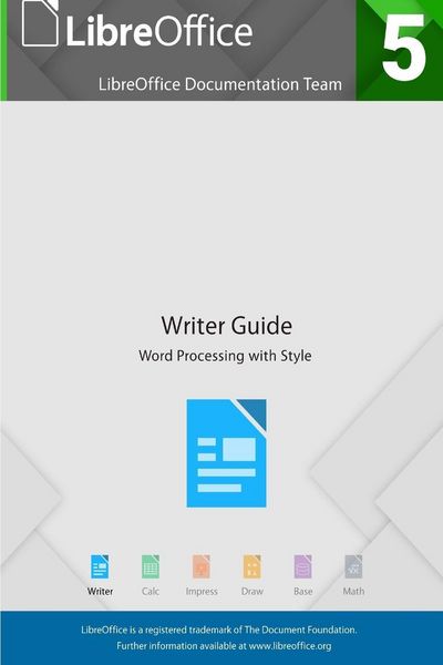 Produktbild: LibreOffice 5.4 Writer Guide