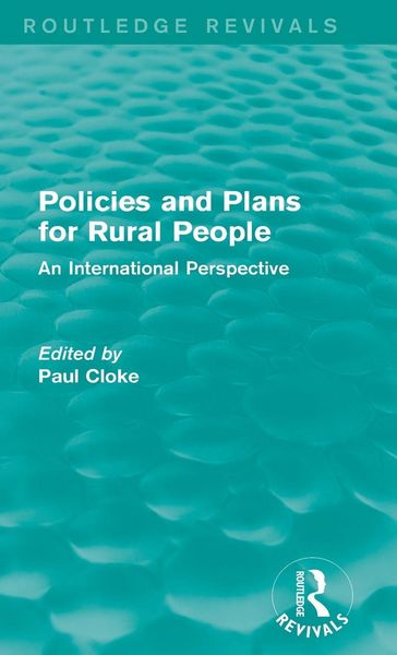 Produktbild: Policies and Plans for Rural People (Routledge Revivals)
