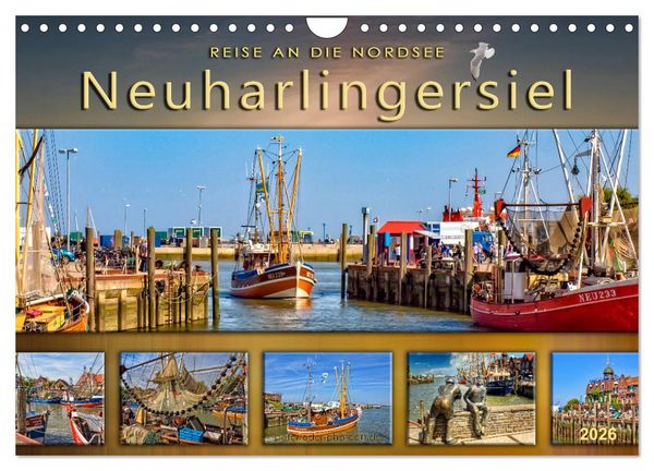 Produktbild: Reise an die Nordsee - Neuharlingersiel (Wandkalender 2026 DIN A4 quer), CALVENDO Monatskalender