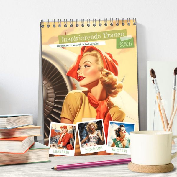 Produktbild: Inspirierende Frauen (Tischkalender 2026 DIN A5 hoch), CALVENDO Monatskalender