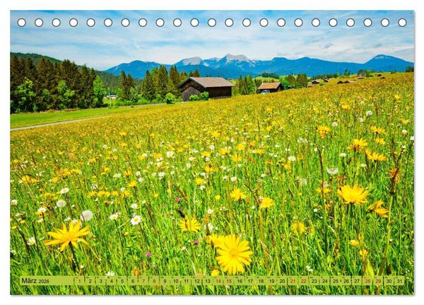 Produktbild: Die Buckelwiesen im Oberen Isartal (Tischkalender 2026 DIN A5 quer), CALVENDO Monatskalender
