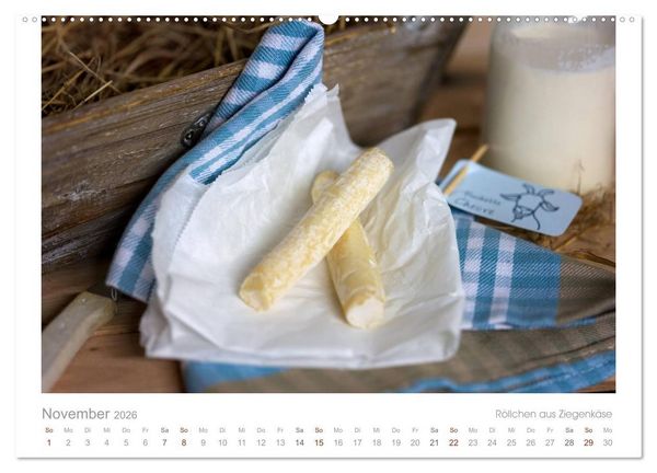 Produktbild: Der K&auml;sekalender Edel und lecker (hochwertiger Premium Wandkalender 2026 DIN A2 quer), Kunstdruck in Hochglanz