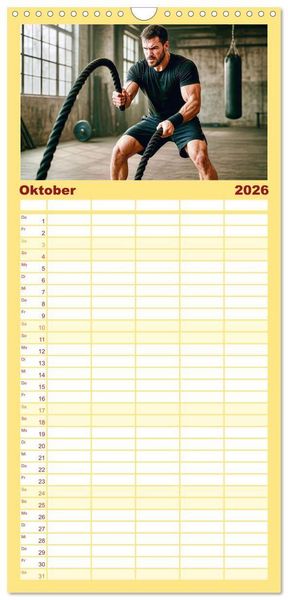 Produktbild: Familienplaner 2026 - MMA Mixed Martial Arts mit 5 Spalten (Wandkalender, 21 x 45 cm) CALVENDO