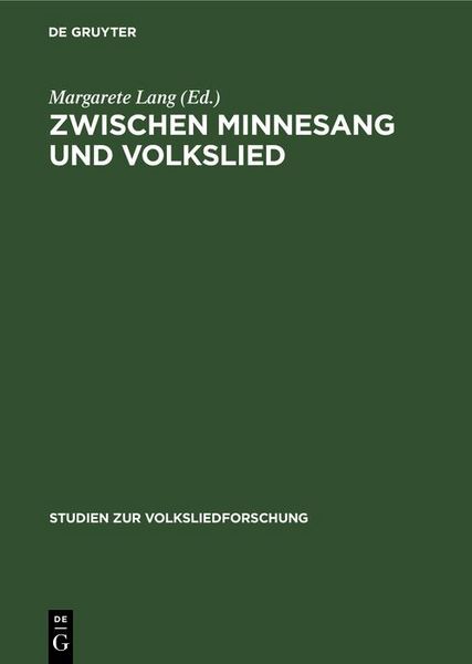 Produktbild: Zwischen Minnesang und Volkslied