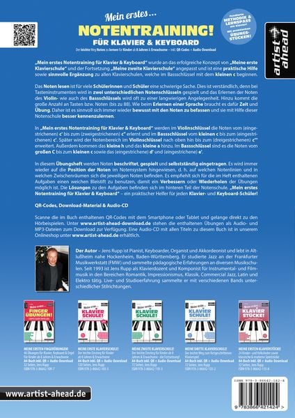 Produktbild: Mein erstes Notentraining f&uuml;r Klavier & Keyboard!