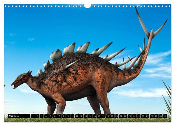 Produktbild: Dinosaurier. Urzeitliche Giganten (Wandkalender 2026 DIN A3 quer), CALVENDO Monatskalender