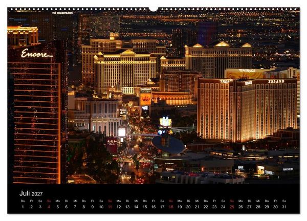 Produktbild: Las Vegas (Wandkalender 2027 DIN A2 quer), CALVENDO Monatskalender