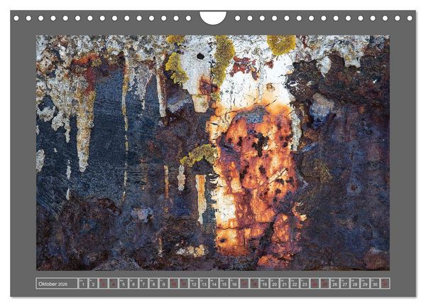 Produktbild: Rost - &Auml;sthetik der Verg&auml;nglichkeit (Wandkalender 2026 DIN A4 quer), CALVENDO Monatskalender
