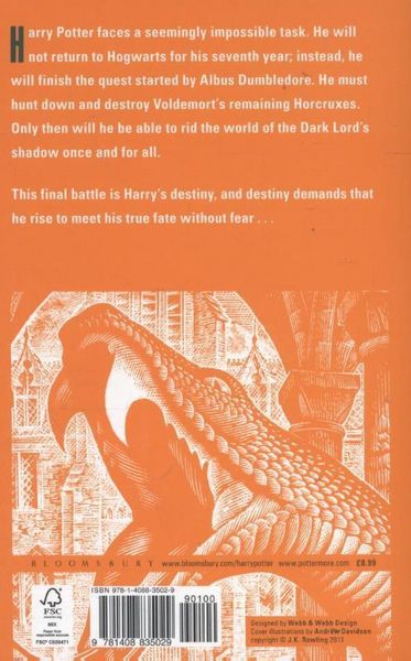 Produktbild: Rowling, J: Harry Potter 7 and the Deathly Hallows