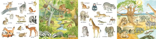 Produktbild: Mein kleines buntes Bildw&ouml;rterbuch: Viele Tierkinder