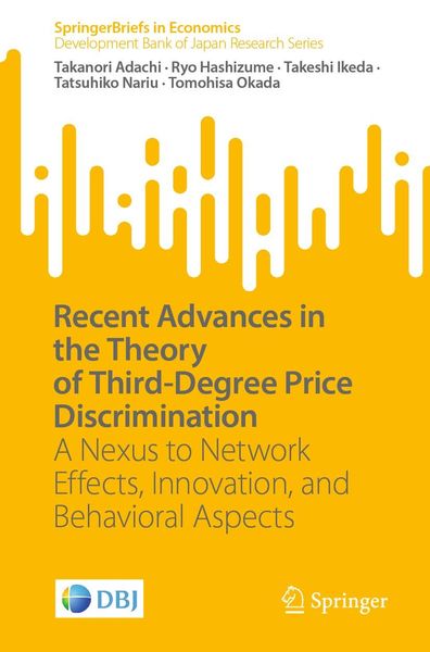 Produktbild: Recent Advances in the Theory of Third-Degree Price Discrimination