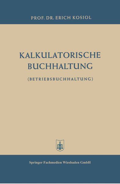 Produktbild: Kalkulatorische Buchhaltung