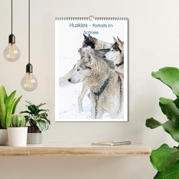 Produktbild: Huskies - Portraits im Schnee (Wandkalender 2026 DIN A3 hoch), CALVENDO Monatskalender