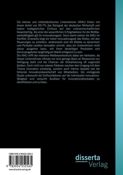 Produktbild: Innovationsblockaden in kleinen und mittelst&auml;ndischen Unternehmen: Einflussfaktoren und L&ouml;sungsans&auml;tze