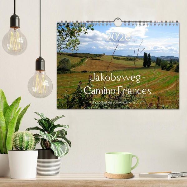 Produktbild: Jakobsweg - Camino Frances (Wandkalender 2026 DIN A4 quer), CALVENDO Monatskalender