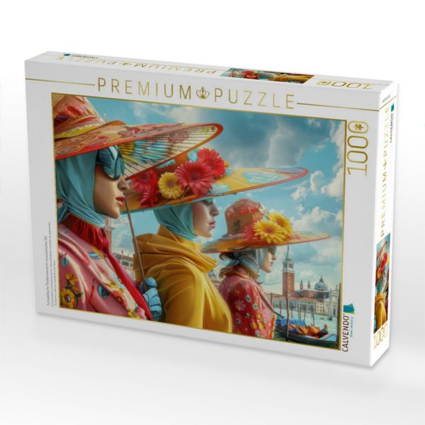 Produktbild: CALVENDO Puzzle Surrealistische Theaterszenen im venezianischen Stil | 1000 Teile Lege-Gr&ouml;&szlig;e 64x48cm Foto-Puzzle f&uuml;r gl&uuml;ckliche Stunden