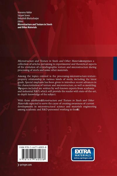 Produktbild: Microstructure and Texture in Steels