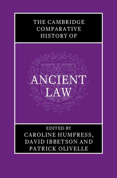 Produktbild: Cambridge Comparative History of Ancient Law