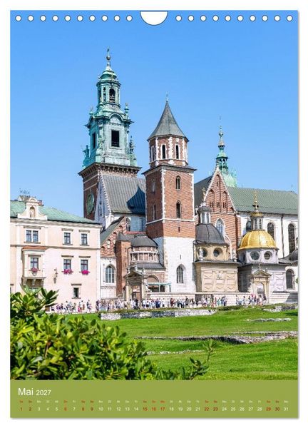 Produktbild: Zeitloses Krakau. Zwischen K&ouml;nigen, Kirchen und Kopfsteinpflaster (Wandkalender 2027 DIN A4 hoch), CALVENDO Monatskalender