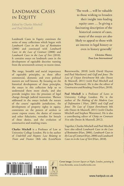 Produktbild: Landmark Cases in Equity,