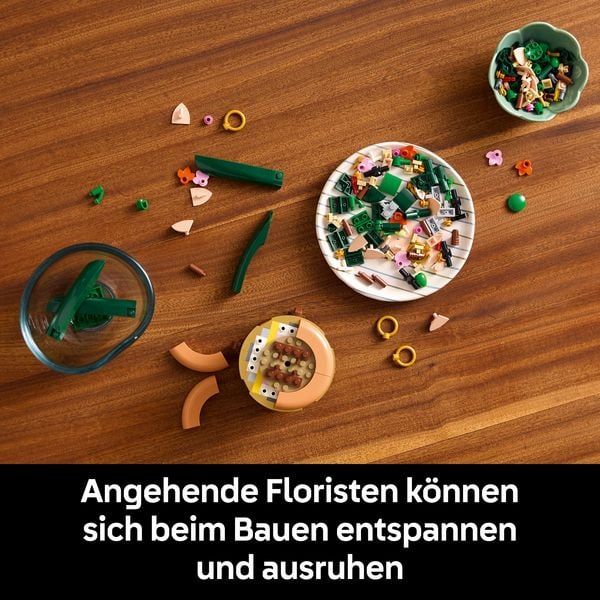 Produktbild: LEGO Botanicals 10343 Mini-Orchidee, Kunstblumen Set f&uuml;r Erwachsene