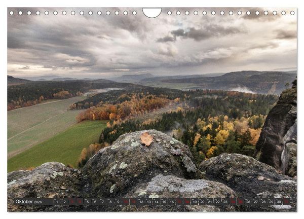 Produktbild: Die S&auml;chsische Schweiz / Faszination Sandsteingebirge (Wandkalender 2026 DIN A4 quer), CALVENDO Monatskalender