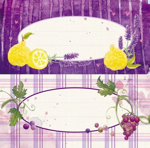 Produktbild: K&uuml;chenetiketten - Lavendel