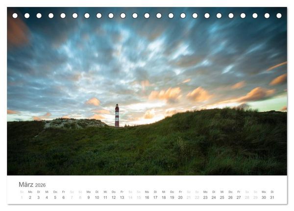 Produktbild: Amrum - Nordseeinsel im Wechsel der Gezeiten (Tischkalender 2026 DIN A5 quer), CALVENDO Monatskalender