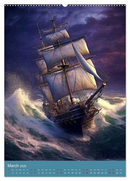 Produktbild: Weathering a Storm (High Quality Premium Wall Calendar 2026 DIN A2 portrait),CALVENDO 12 Month Wall Calendar