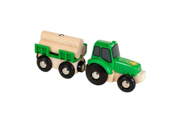Produktbild: BRIO World - Traktor mit Holz-Anh&auml;nger