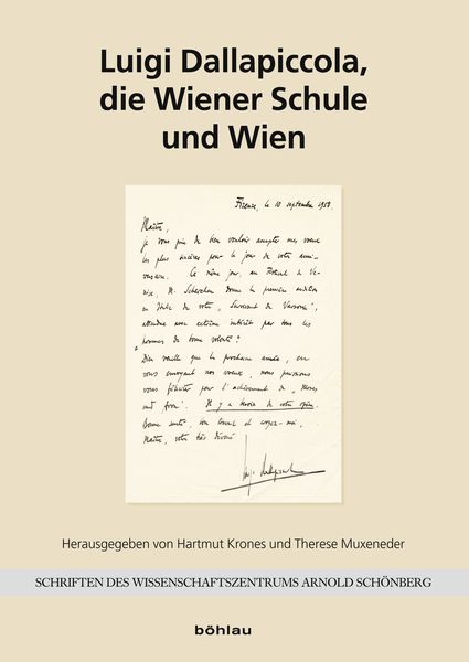 Produktbild: Luigi Dallapiccola, die Wiener Schule und Wien