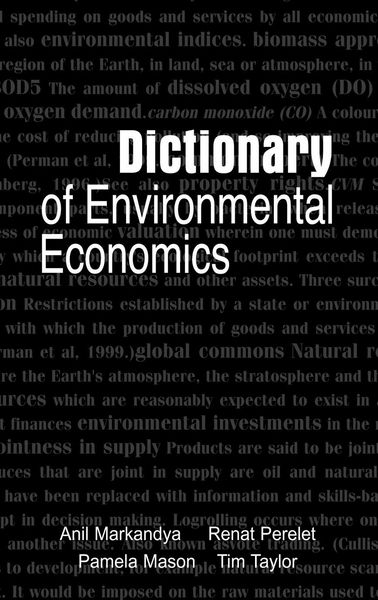 Produktbild: Dictionary of Environmental Economics