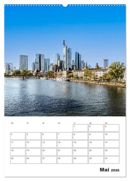 Produktbild: Frankfurt am Main - Impressionen aus der Finanzmetropole (hochwertiger Premium Wandkalender 2026 DIN A2 hoch), Kunstdruck in Hochglanz