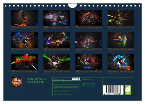 Produktbild: Break Dance B-boys & B-girls (Wandkalender 2026 DIN A4 quer), CALVENDO Monatskalender